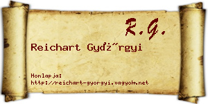 Reichart Györgyi névjegykártya