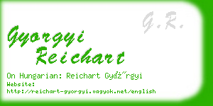 gyorgyi reichart business card